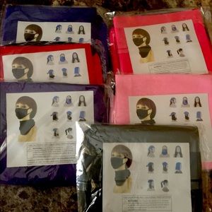 Facemask with matching scarf